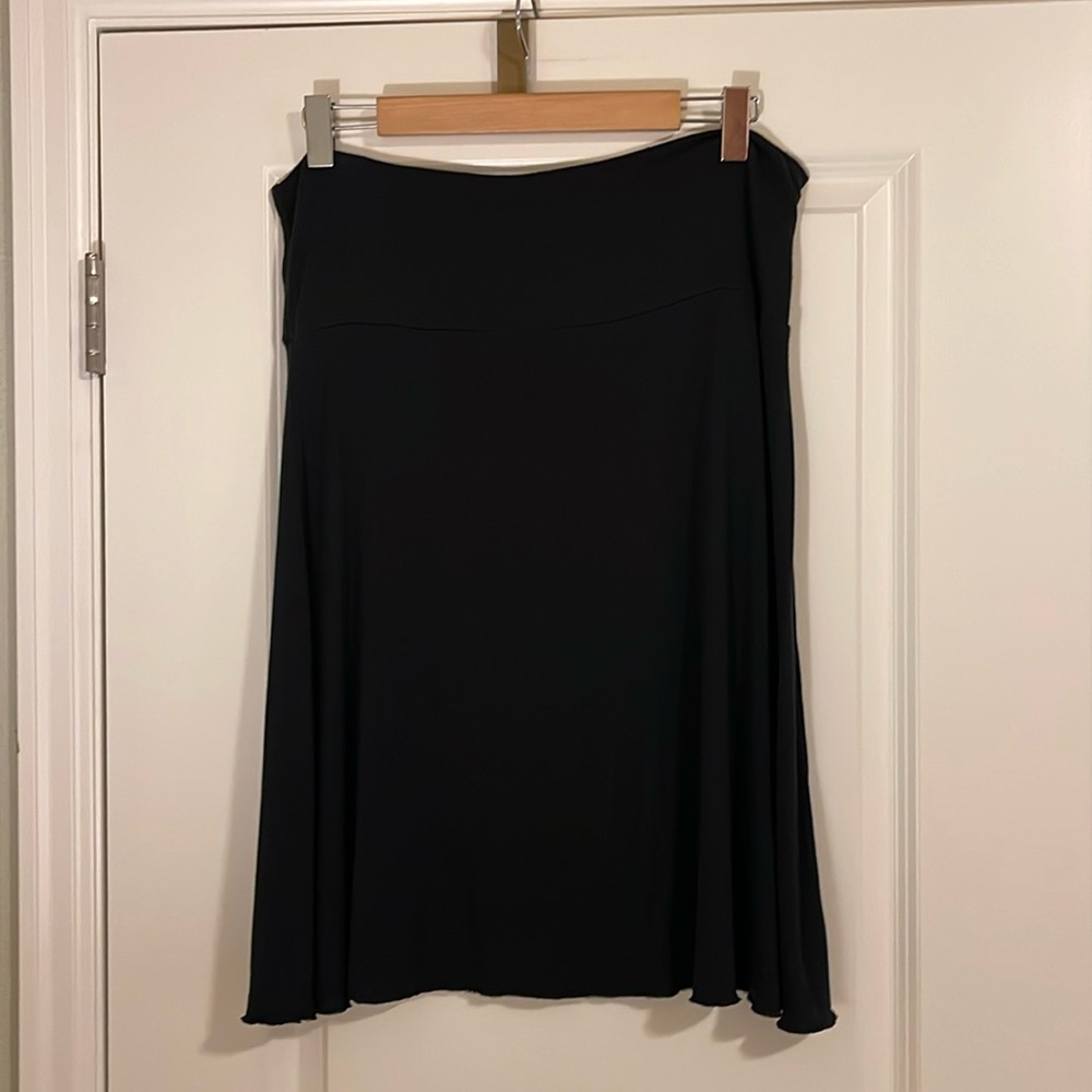 NWT Papina Black Fold Top Cover Up Skirt XL